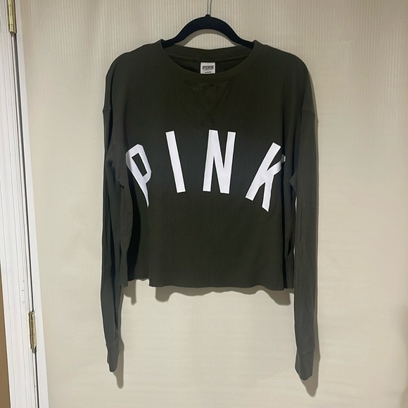Victoria's Secret Pink Crop Top Size Medium - Picture 1 of 10